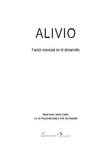 Alivio. Factor esencial en el desarrollo